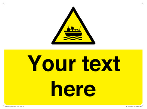 Custom warning ferries crossing vessels